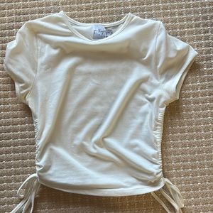 princess polly side tie ruched tee